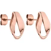 Purelei Boucles d'oreilles 'Twist' or rose