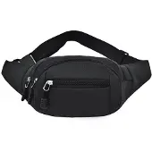 INF Sac banane avec plusieurs compartiments - Noir