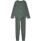 TWO SOON Pyjama vert / vert foncé