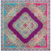 Roeckl Foulard 'SQUARE GARDEN PAISLEY' violet / mélange de couleurs