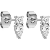 Purelei Boucles d'oreilles 'Eternal Flame' argent / transparent