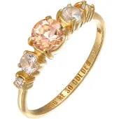 Haze&Glory Bague or / abricot / transparent
