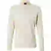 BOSS Pe Interlock 10265826 Orange Long Sleeve T-shirt Beige M Homme
