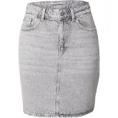 Vila Kaja Jaf Denim Skirt Gris 36 Femme