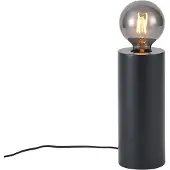 QAZQA Lampe de table moderne noire 24cm - Cylinder
