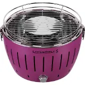 LotusGrill - NOUVEAU MODÈLE 2019 - Mini Barbecue LILAS Ø 25,8 cm avec piles et câble d'alimentation USB