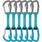 Petzl - Pack de 6 dégaines Djinn Axess - Pack 6 Djinn Axess Turquoise - Taille 11 cm - Bleu