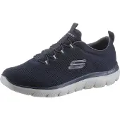 SKECHERS Baskets basses 'Summits Louvin' bleu marine