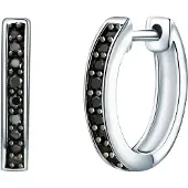 Rafaela Donata Boucles d'oreilles noir / argent