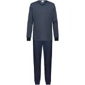 Mey Pyjama long 'Bennison' bleu foncé