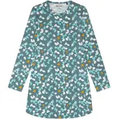 Schiesser Chemise de nuit 'Teens Nightwear' bleu ciel / vert / rose clair