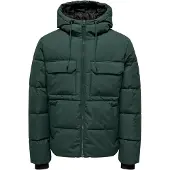 Only & Sons Junior Veste mi-saison 'OSJElijah' vert foncé