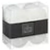 Atmosphera Lot de 4 Bougies Votive Rustique Blanche D 4.5 cm