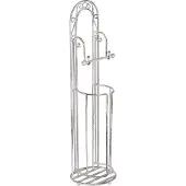 Beliani Support blanc en métal pour papier toilette TEMUCO
