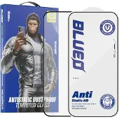 BlueO - Anti-Static HD Glass - iPhone 14 Pro - Black (Apple iPhone 14 Pro), Téléphone portable : film de protection, Noir