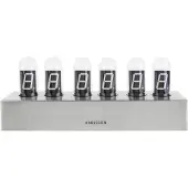 Karlsson Horloge Karlsson Cathode Brushed Steel Base White LED