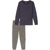 Schiesser Pyjama ' Comfort Essentials ' graphite