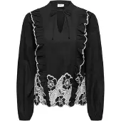 JDY Chemisier 'JDYHolly' noir / blanc