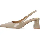 Bianco Escarpins à bride arrière 'Maralyn' beige