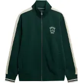 Superdry Veste de survêtement 'Athletic Club' émeraude / blanc