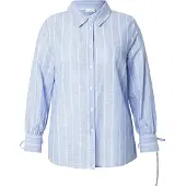 ONLY Chemisier 'CARCattalina' bleu-gris / blanc
