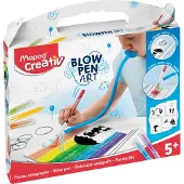Maped CREATIV 846710 Stylos à souffler Blow Pen String Art-avec spray et coloriage (6x)