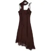 Vero Moda Robe de cocktail 'VMSabrina' brun foncé
