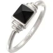 Elli PREMIUM Bague noir / argent