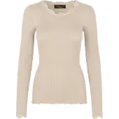 Rosemunde T-shirt écru / brocart