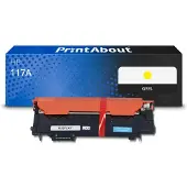 PrintAbout Toner compatible pour HP 117A (W2072A) - Jaune