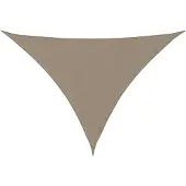 vidaXL Voile de parasol tissu oxford triangulaire 5x7x7 m taupe