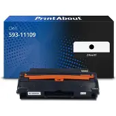 PrintAbout Toner compatible pour Dell 593-11109 (DRYXV) - Noir