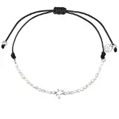Glanzstücke Bracelet noir / argent
