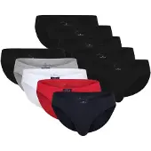 Tom Tailor Slip bleu marine / gris / rouge / blanc