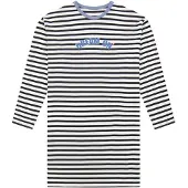 Schiesser Chemise de nuit 'Nightwear 1' bleu clair / noir / blanc