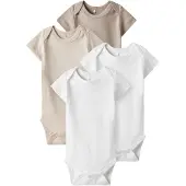 TWO SOON Barboteuse / body noisette / taupe / blanc