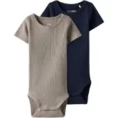TWO SOON Barboteuse / body bleu marine / pierre