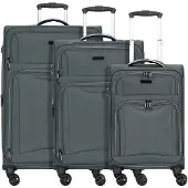 D&N Ensemble de bagages gris foncé