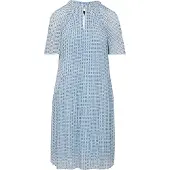 Comma Robe bleu / bleu foncé / blanc