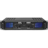 Skytec SPL1000 Ampli DJ PA Audio LED 2800W EQ Rack 48cm 2U