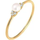 Elli DIAMONDS Bague 'Vintage' or / blanc perle