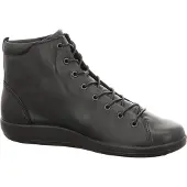 Ecco Soft 2.0 Veterschoenen Hoog - zwart - Maat 37