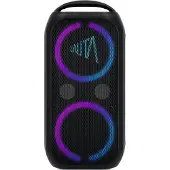 Technisat WUMMSBOX | Haut-parleur Bluetooth avec batterie, caisson de basses et effet lumineux
