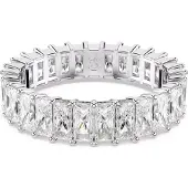 Swarovski Matrix Bague Baguette Taille Blanc, (55)