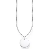 Thomas Sabo Chaîne avec Coin argent, (Argent 925, Argent Sterling, Argent sterling 925)
