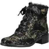 LAURA VITA Bottines à lacets bronze / vert clair / noir