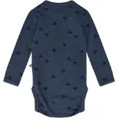 Hummel Mini Wool Long Sleeve Body Bleu 68 cm Garçon