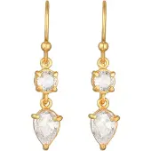 Elli Boucles d'oreilles or / transparent