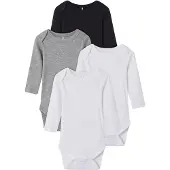 TWO SOON Barboteuse / body gris chiné / noir / blanc