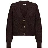 ONLY Cardigan 'ONLCarol' brun foncé